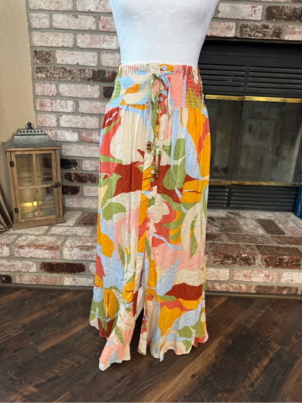 Christian Siriano Multicolor Button-Front Skirt - Picture 2 of 7